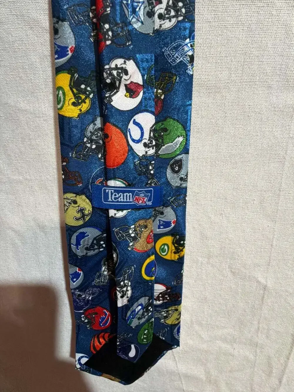 Vintage Team NFL Football Helmet Pattern Necktie